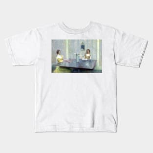 Thomas Wilmer Dewing A Reading Kids T-Shirt